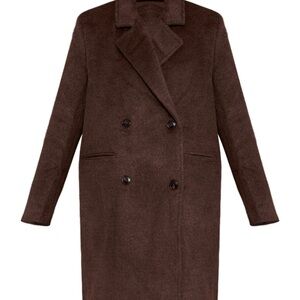Womans Brown Pea Coat by